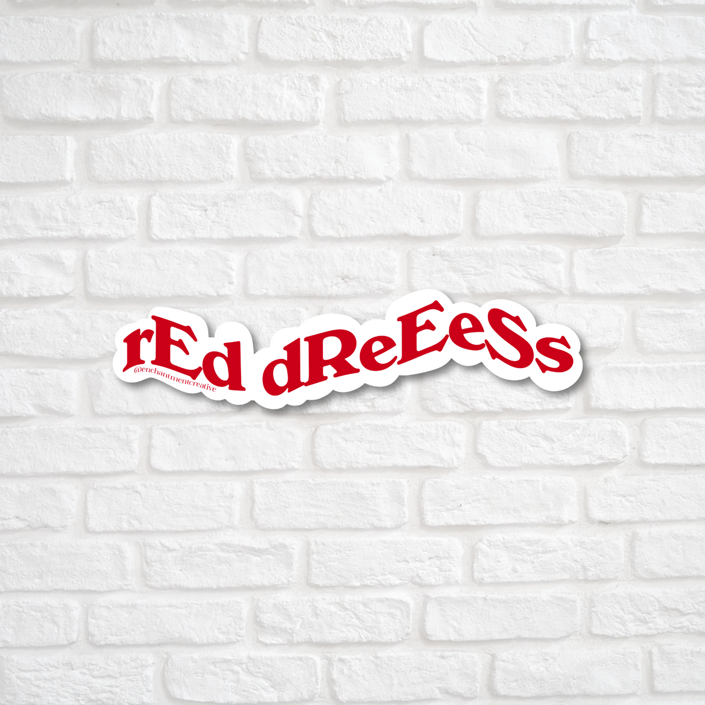 Red Dress Sticker