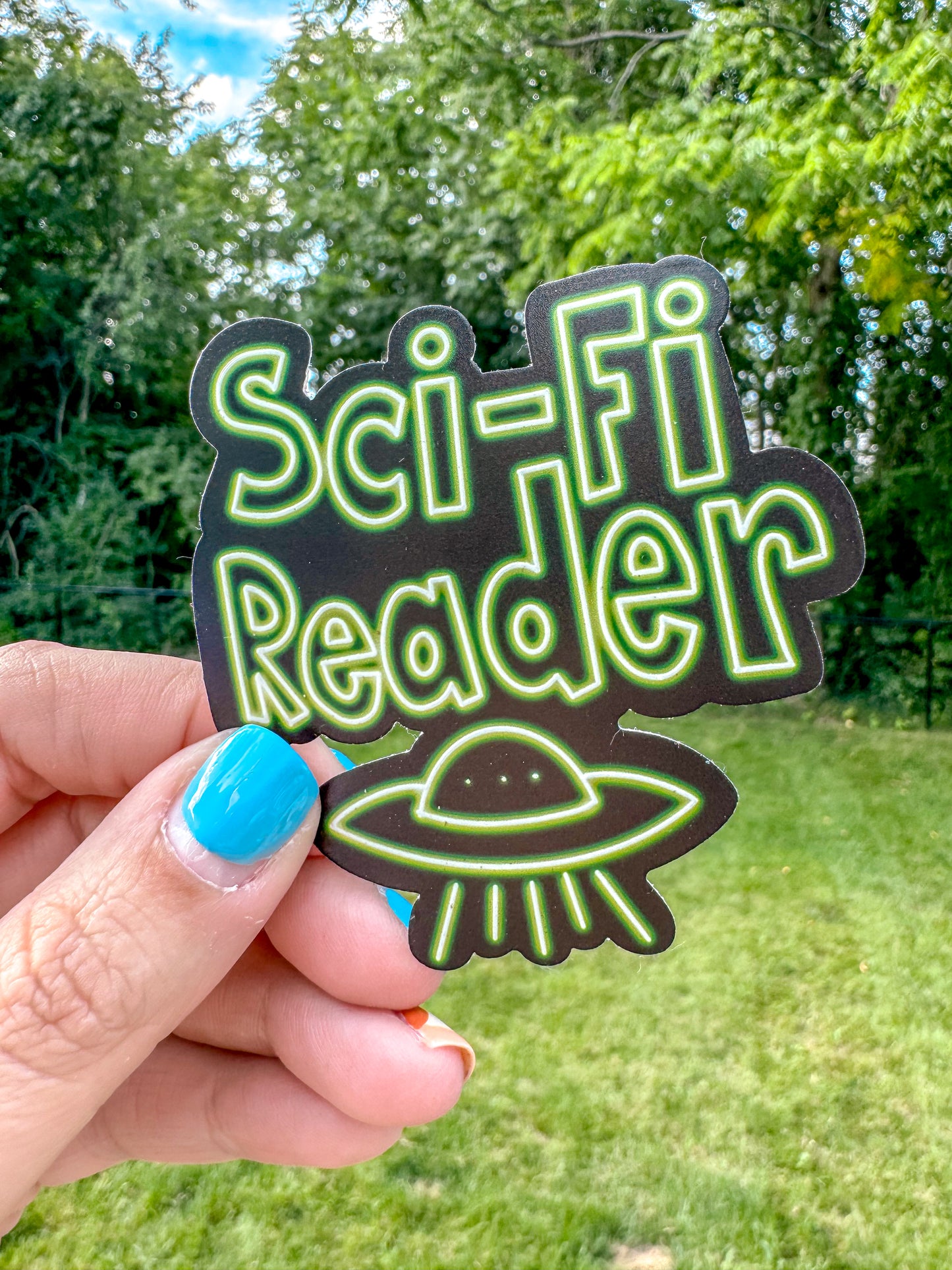 Sci-Fi Reader Sticker