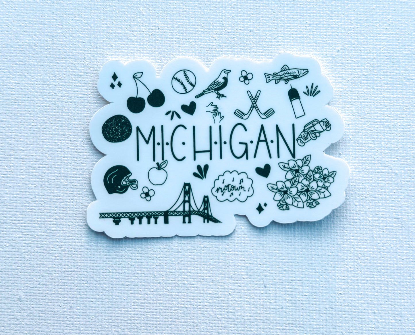 Michigan Doodle Sticker