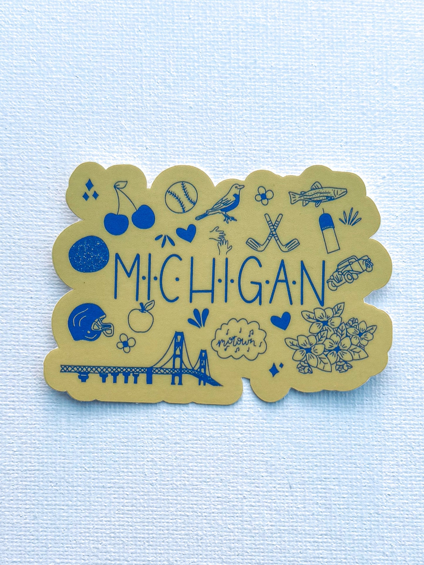 Michigan Doodle Sticker