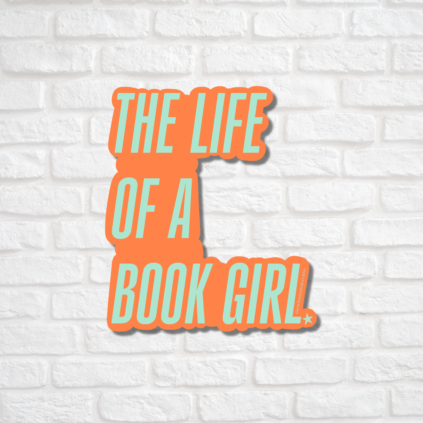 Life of a Book Girl Sticker
