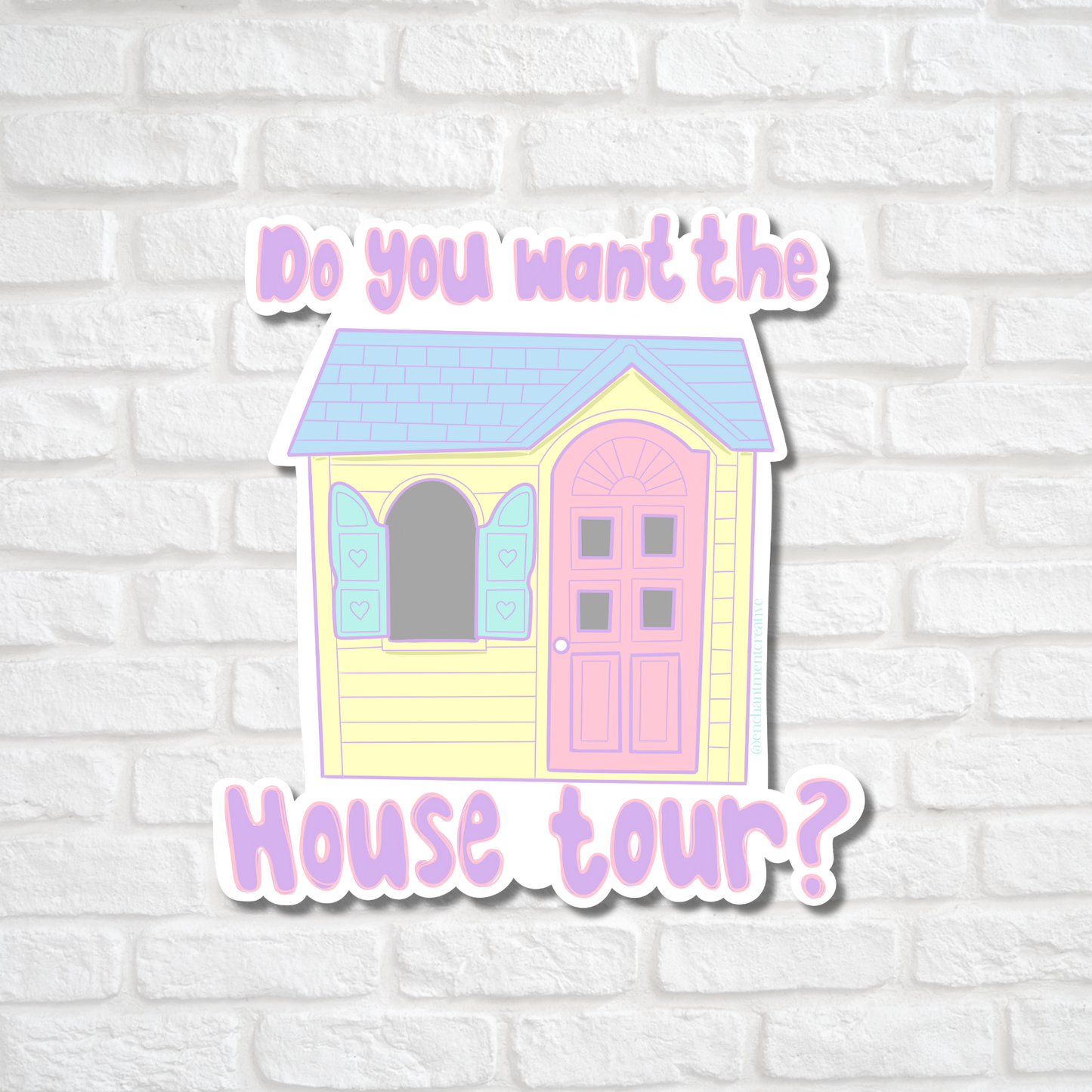 House Tour 90s Playhouse Sticker
