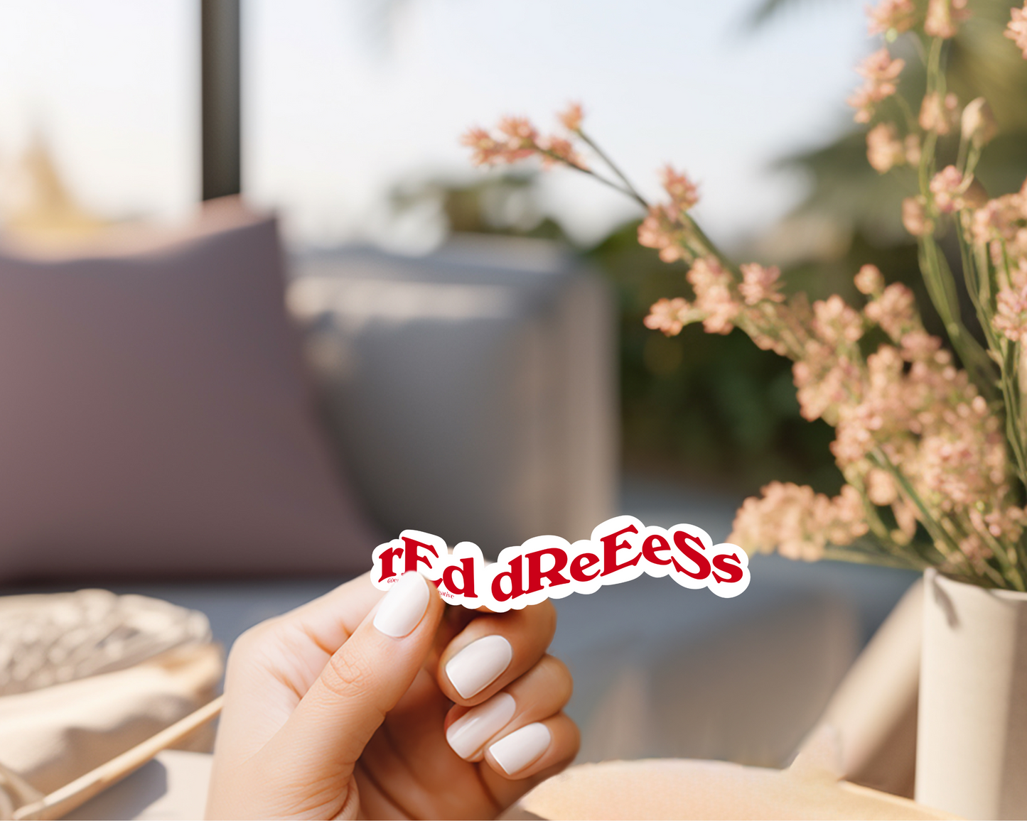 Red Dress Sticker