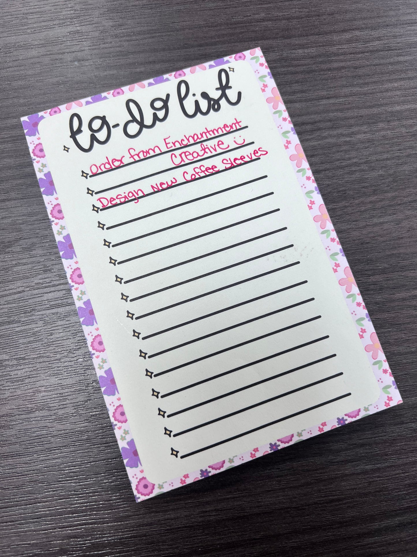 Floral To-Do List Notepad