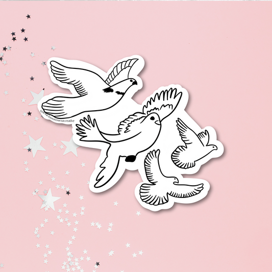 Little Birds Tattoo Sticker