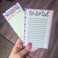 Floral To-Do List Notepad