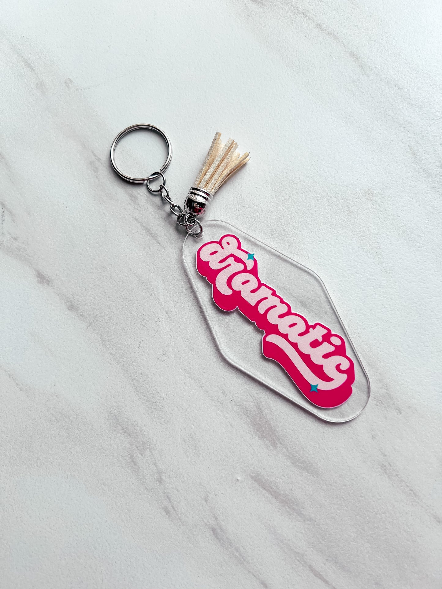 Motel keychain