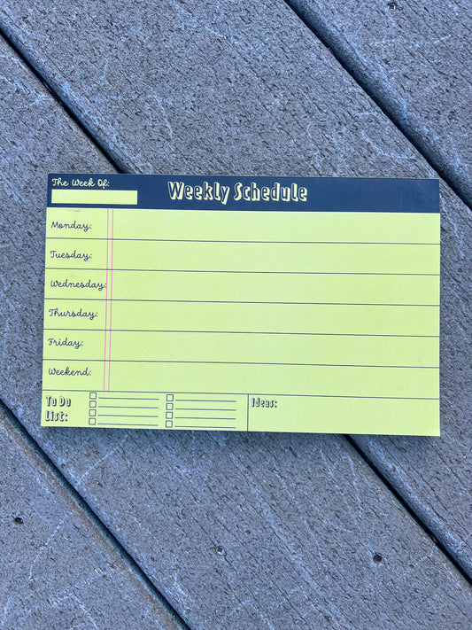 Retro Yellow Weekly Planner