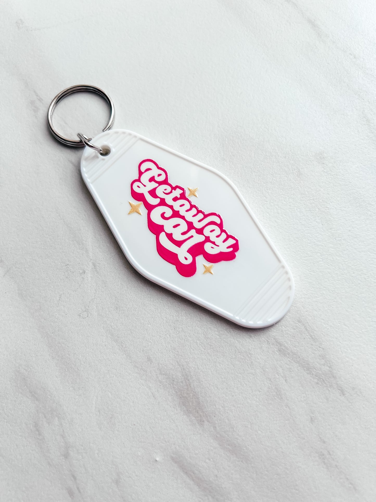 Motel keychain