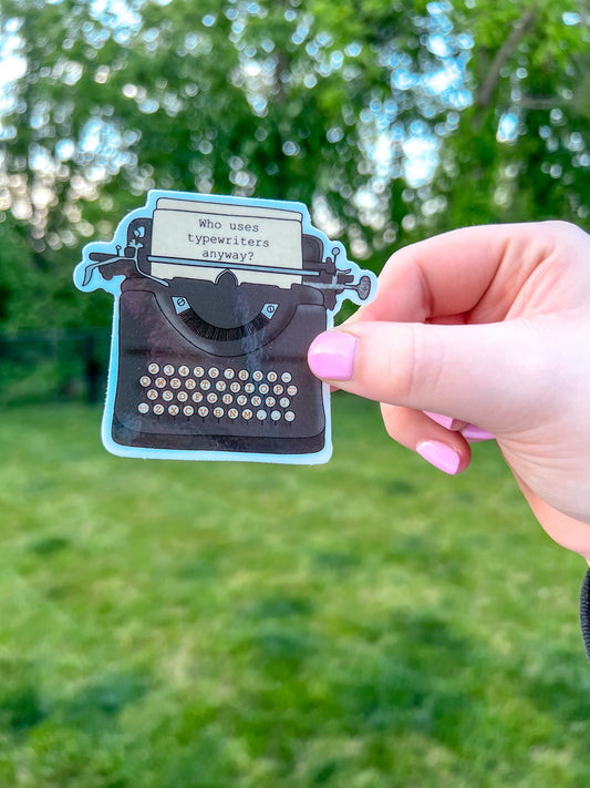 Typewriter Sticker