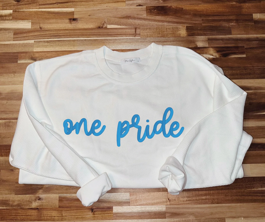 One Pride Embroidered Corded Crew