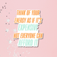 Your Energy Is Expensive Sticker