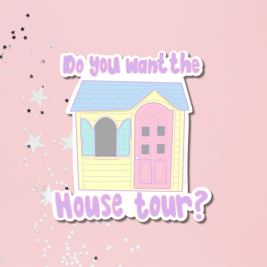 House Tour 90s Playhouse Sticker